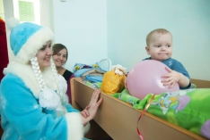 Новогодний праздник в Тунгусовском детском доме-интернате